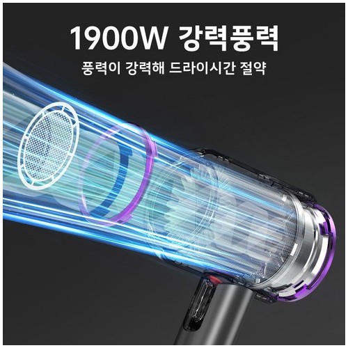 SAMSEA 접이식 여행용 가정용 고출력 헤어드라이어 1900W